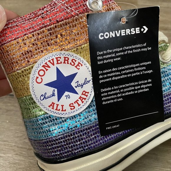 Converse x Miley Cyrus Chuck Taylor All Star 70 Hi Rainbow Women’s Size 8 - Picture 7 of 14